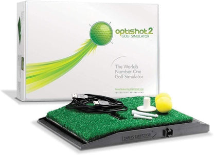 GolfBaysUK Optishot 2 Golf Simulator Bundle – You Get Deep Golf Enclosure, 1.5M X 1.5M Golf Mat, Optishot2 Golf Simulator - For Home - Train from Home