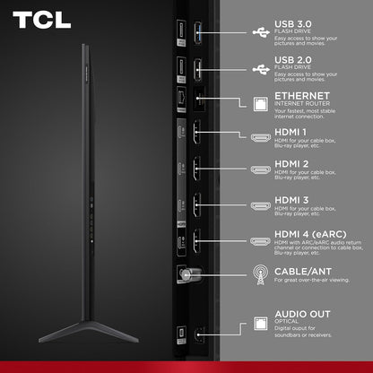 TCL 85-Inch QM64L Series | Mini LED QLED 4K HDR Gaming TV for Sports & Movies | 85QM64L, 2026 | 144Hz VRR, Dolby Vision Atmos, Alexa+ Voice Remote