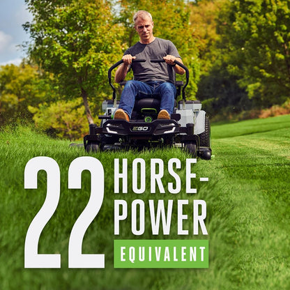 EGO Power+ Z6 42" Zero Turn Riding Lawn Mower Electric, 22HP Equivalent