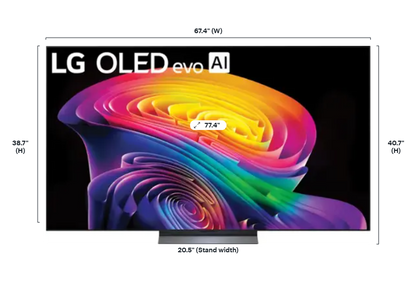LG - 77" Class C6H Series OLED evo AI 4K Smart webOS TV with Hyper Radiant Color Tech (2026)